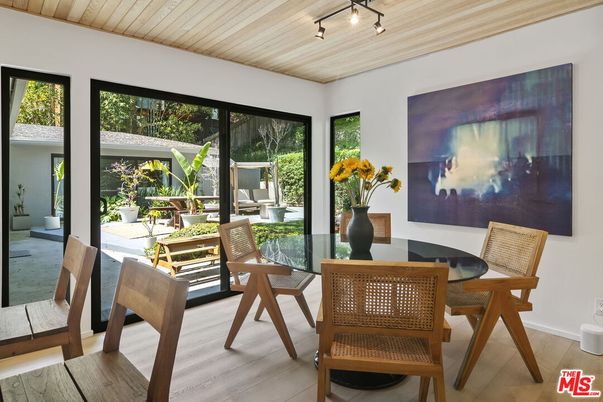 Dining room, Interior, Wooden Ceilings, Wood Texture Flooring