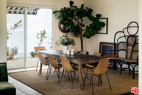 Dining room, Interior, Wood Texture Flooring