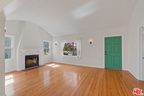 Empty room, Fireplace, Interior, Wood Texture Flooring