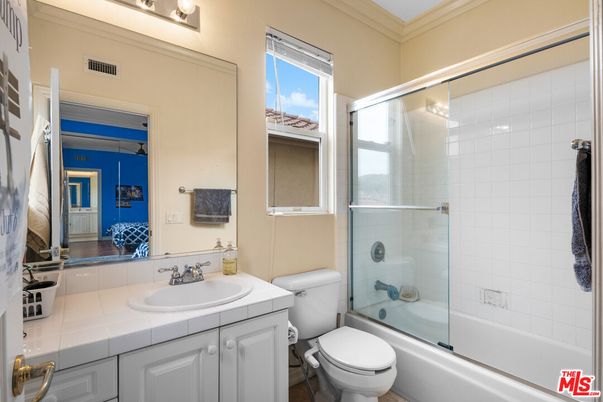 Bathroom, Glass Shower, Interior, Tile Countertops