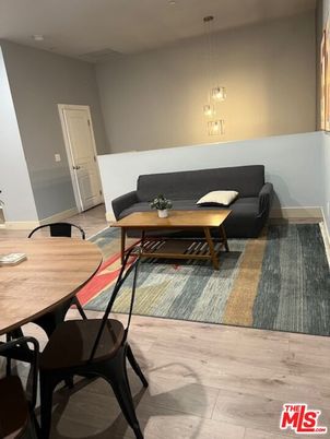 Dining room, Interior, Living room, Pendant Lights, Wood Texture Flooring
