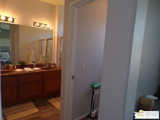 Bathroom, Dual Sink Vanities, Interior, Wood Texture Flooring
