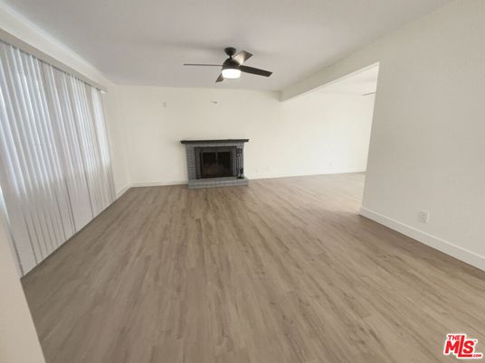 Empty room, Fireplace, Interior, Wood Texture Flooring