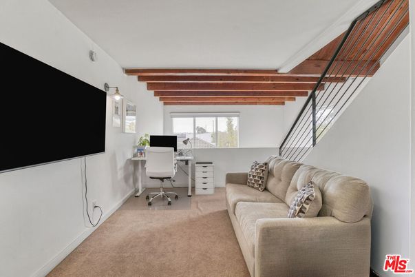 Home Office, Interior, Wooden Beams