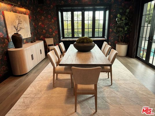 Dining room, Interior, Wood Texture Flooring