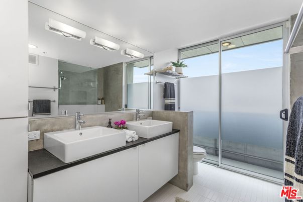 Bathroom, Dual Sink Vanities, Glass Shower, Interior