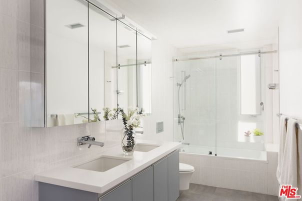 Bathroom, Dual Sink Vanities, Glass Shower, Interior