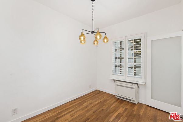 Empty room, Interior, Pendant Lights, Wood Texture Flooring