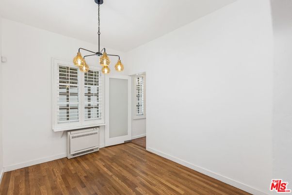 Empty room, Interior, Pendant Lights, Wood Texture Flooring
