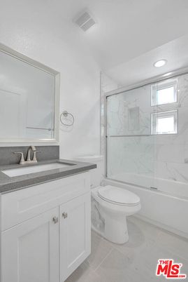 Bathroom, Glass Shower, Interior, Marble Walls, Recessed Lighting