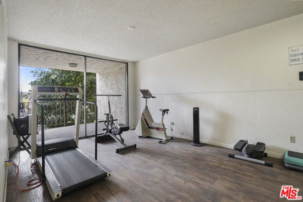 Fitness Equipment, Interior, Wood Texture Flooring