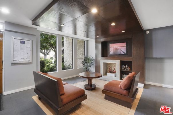 Fireplace, Interior, Recessed Lighting, Wood Texture Flooring