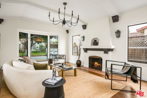 Chandelier, Fireplace, Interior, Living room, Wood Texture Flooring