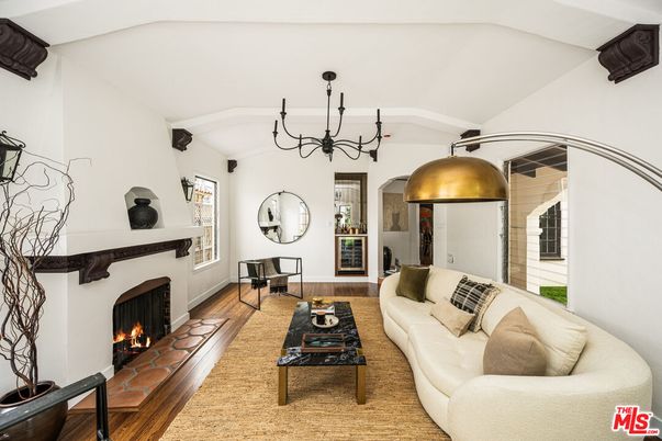 Chandelier, Fireplace, Interior, Living room, Wood Texture Flooring