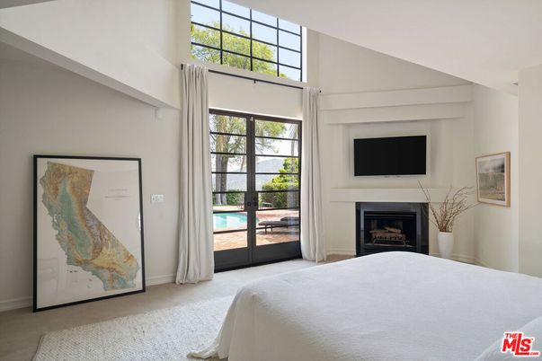 Bedroom, Fireplace, Interior