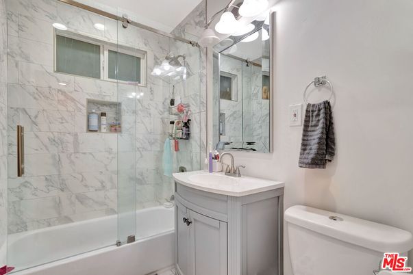 Bathroom, Glass Shower, Interior, Marble Walls