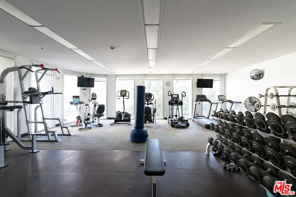 Fitness Equipment, Gym, Interior, Recessed Lighting