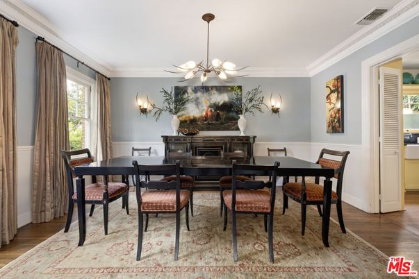 Dining room, Interior, Wood Texture Flooring
