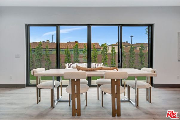 Dining room, Interior, Wood Texture Flooring