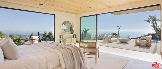 Bedroom, Interior, Recessed Lighting, Water, Wooden Ceilings, Wood Texture Flooring