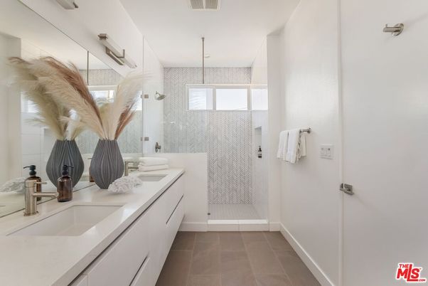 Bathroom, Dual Sink Vanities, Glass Shower, Interior