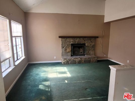 Empty room, Fireplace, Interior