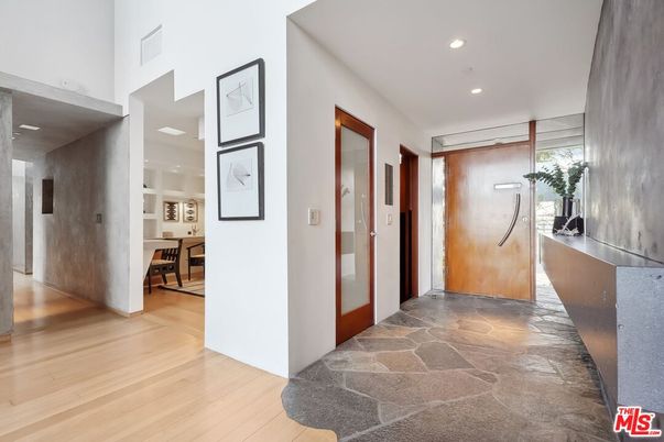 Elevator, Interior, Recessed Lighting, Wood Texture Flooring