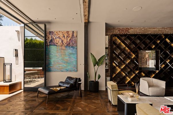 Interior, Recessed Lighting, Wine Storage, Wood Texture Flooring