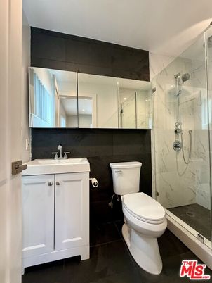 Bathroom, Glass Shower, Interior, Marble Walls