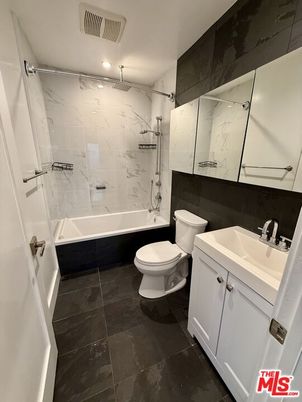 Bathroom, Interior, Marble Walls, Recessed Lighting