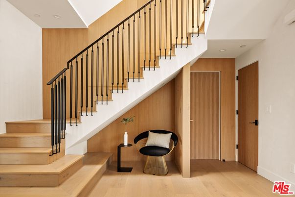 Interior, Recessed Lighting, Wood Texture Flooring, Wooden Walls