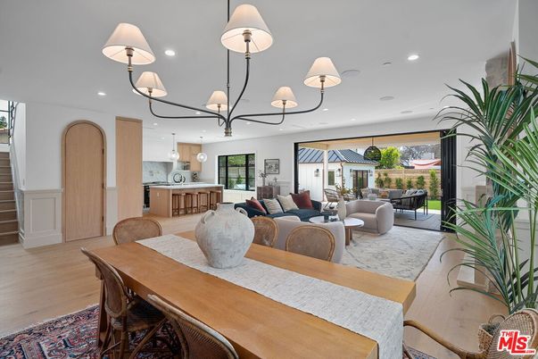 Dining room, Interior, Kitchen, Living room, Pendant Lights, Recessed Lighting, Wood Texture Flooring