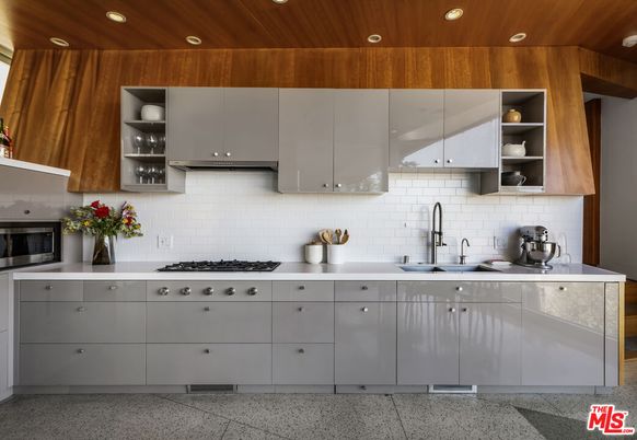 Interior, Kitchen, Recessed Lighting, Stainless Steel Appliances, Wooden Ceilings