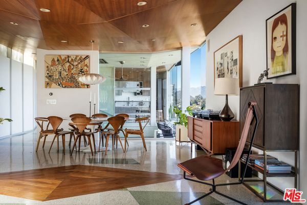 Dining room, Interior, Pendant Lights, Recessed Lighting, Wooden Ceilings