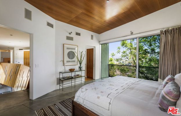 Bedroom, Interior, Recessed Lighting, Wooden Ceilings