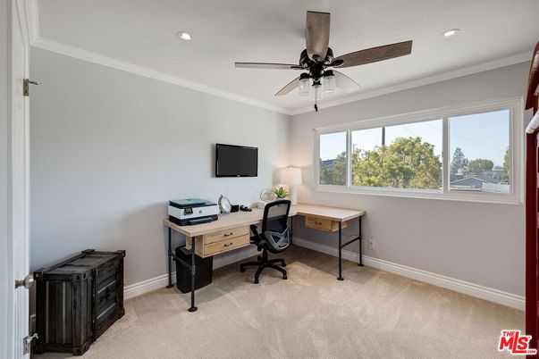 Home Office, Interior, Recessed Lighting