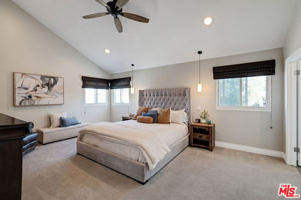 Bedroom, Interior, Pendant Lights, Recessed Lighting