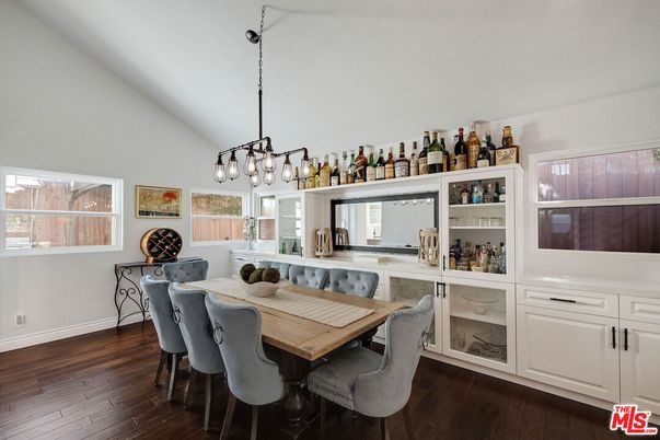 Chandelier, Dining room, Interior, Pendant Lights, Wood Texture Flooring