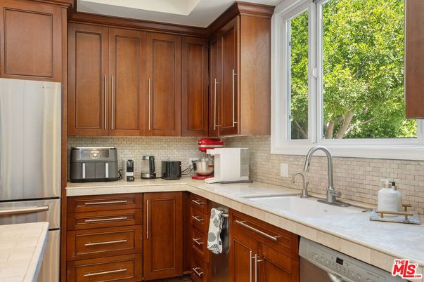 Interior, Kitchen, Stainless Steel Appliances, Tile Countertops