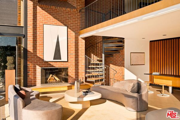 Fireplace, Interior, Living room, Stone Walls