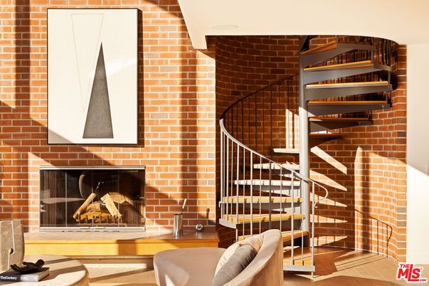Fireplace, Interior, Stone Walls, Wood Texture Flooring
