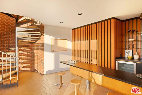 Interior, Recessed Lighting, Stone Walls, Wine Storage