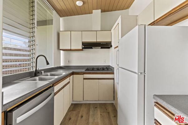 Interior, Kitchen, Stainless Steel Appliances, Wooden Ceilings, Wood Texture Flooring