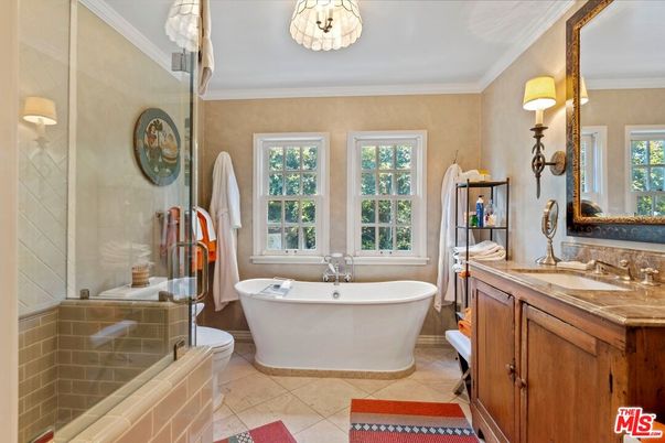 Bathroom, Free Standing Baths, Glass Shower, Interior
