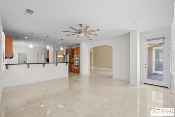 Empty room, Interior, Kitchen, Pendant Lights, Recessed Lighting