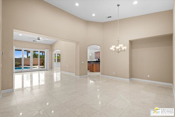 Chandelier, Empty room, Interior, Recessed Lighting