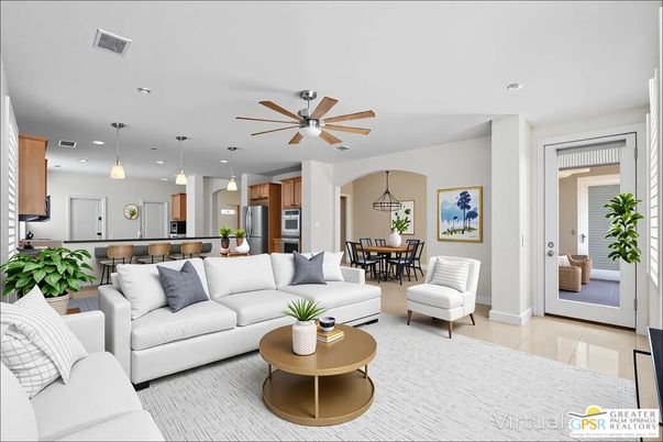 Dining room, Interior, Kitchen, Living room, Pendant Lights, Recessed Lighting, Stainless Steel Appliances