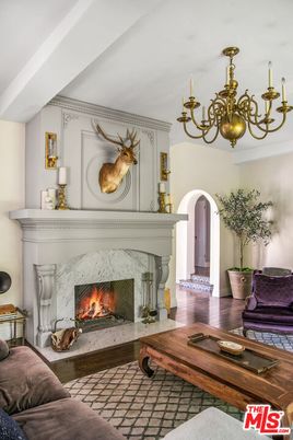Chandelier, Fireplace, Interior, Living room, Piano, Wood Texture Flooring