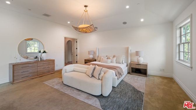 Bedroom, Interior, Pendant Lights, Recessed Lighting