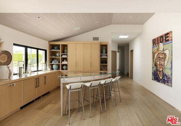 Interior, Kitchen, Recessed Lighting, Stainless Steel Appliances, Wooden Ceilings, Wood Texture Flooring